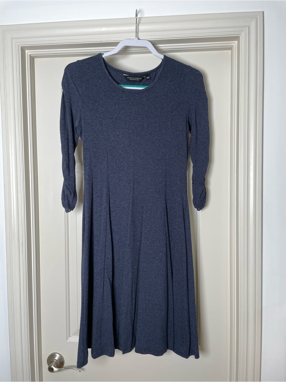 Dorthy Perkins Classic Navy Long-Sleeve Fit & Flare Dress